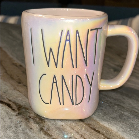 Rae Dunn Other - Rae Dunn Pastel Ceramic Mug - I Want Candy